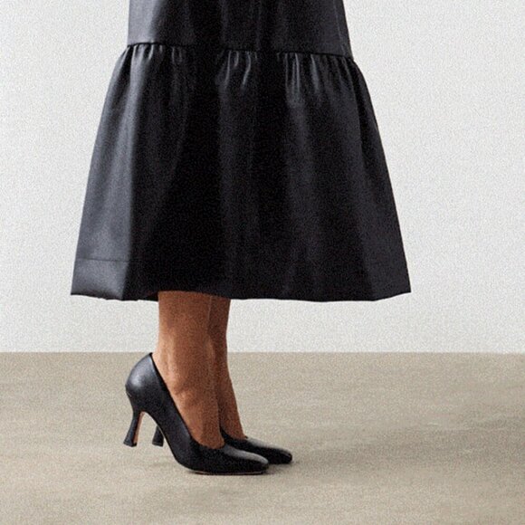 Franco Sarto Flexa Aela Pump In Black Leather - Picture 9 of 9